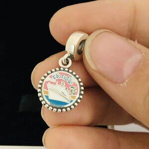 ✨🔥Pandora Florida Cruises Dangle Charm Pendant, Travel, S925
